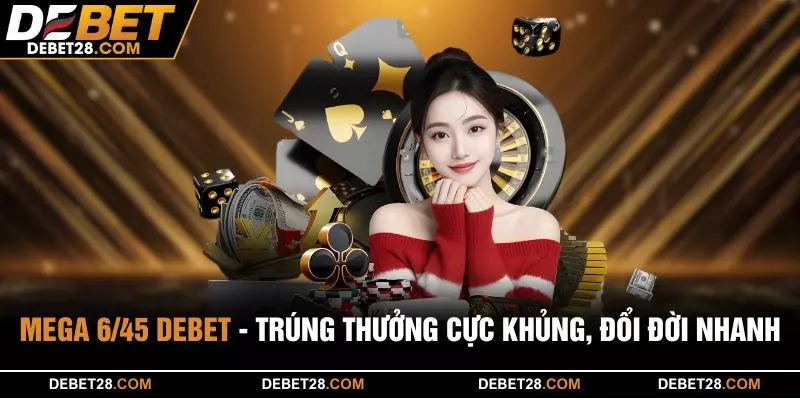 Mega 6/45 DEBET - Trúng Thưởng Cực Khủng, Đổi Đời Nhanh