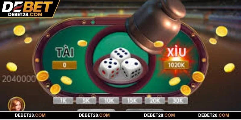 Giao diện tài xỉu DEBET gây ấn tượng sâu sắc nhờ đồ họa sắc nét