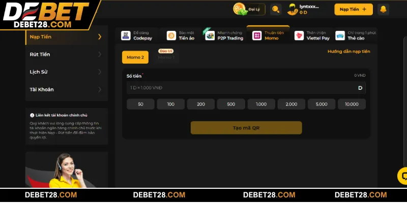 Hướng dẫn cách tăng số dư cược bằng ví điện tử cực nhanh
