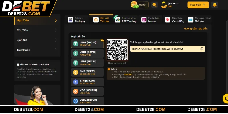 Quy trình để thực hiện giao dịch quan nền tảng Crypto