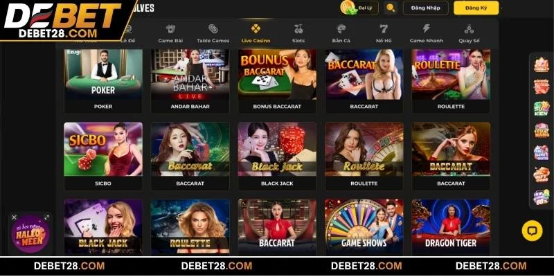 Tổng quan vài nét về sảnh game bài DEBET